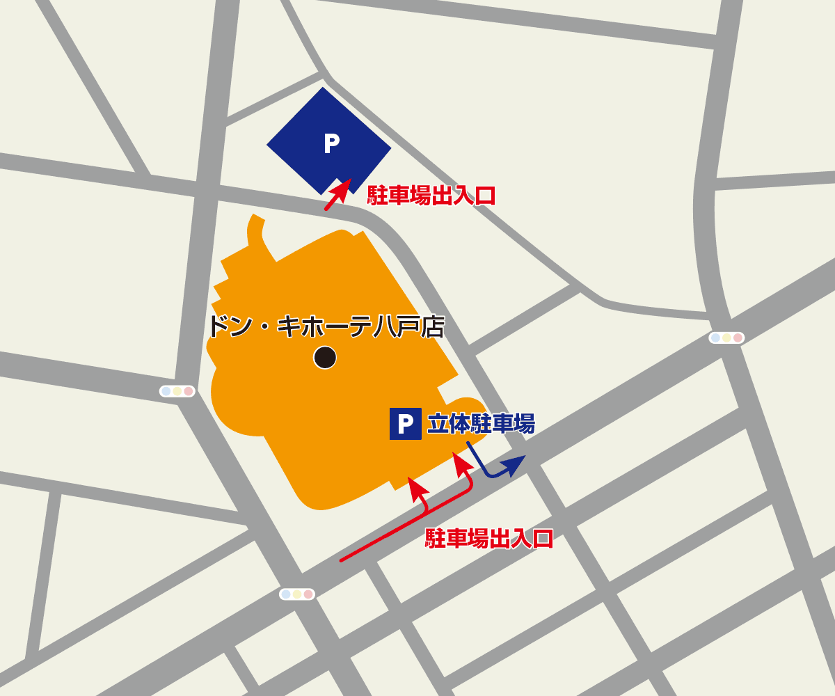 八戸店駐車場地図