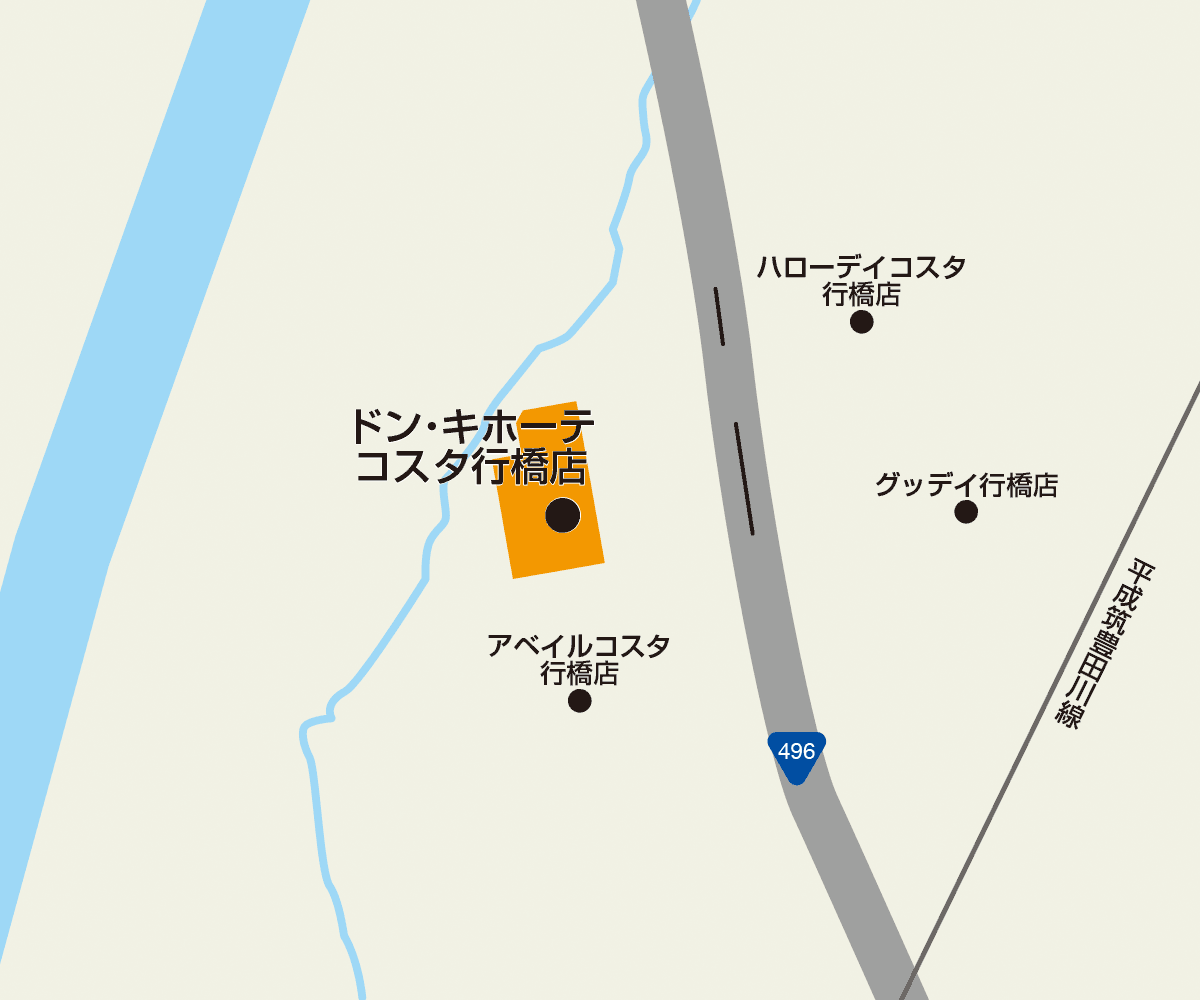 コスタ行橋店駐車場地図