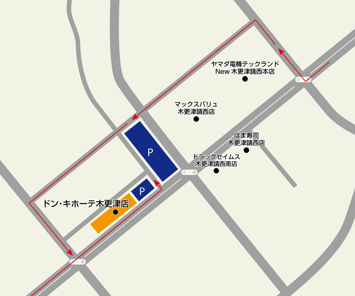 木更津店駐車場地図