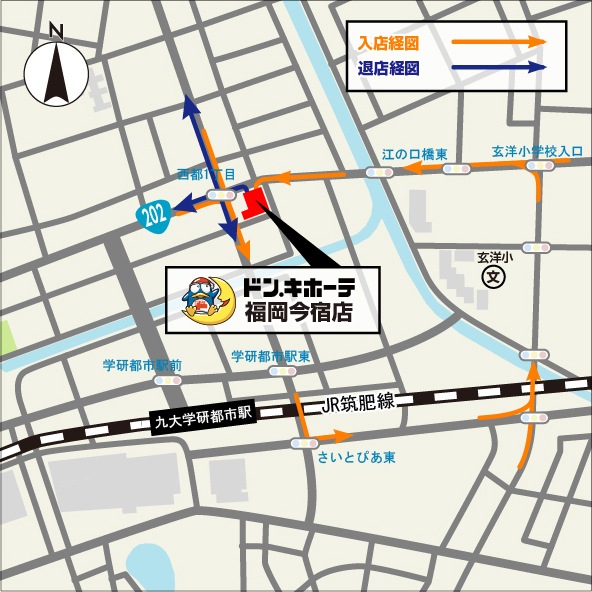 今宿店駐車場地図