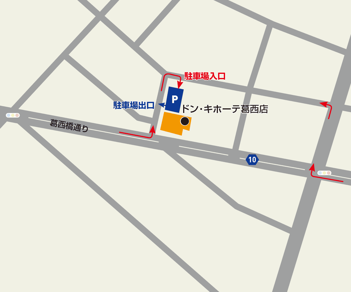 葛西店 駐車場地図