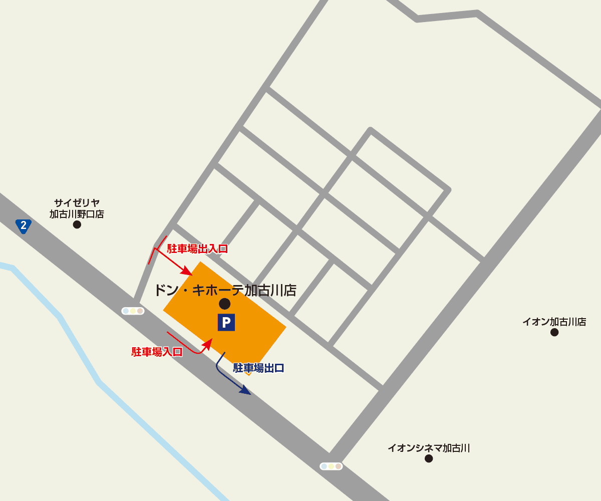 加古川店駐車場地図