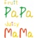 フルーツパパ＆ジューシーママのロゴ