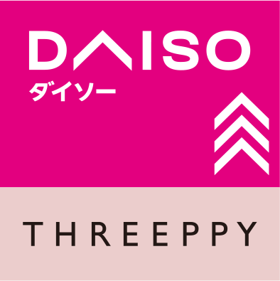ダイソー・THREEPPYのロゴ