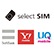 selectSIM 港山下ナナイロのロゴ