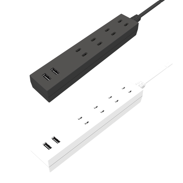 USBポート付 電源タップ 電源コンセント×4 / USBポート×2