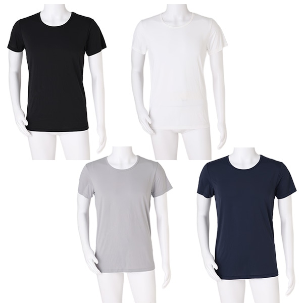 冷えとろインナー 半袖クルーネック