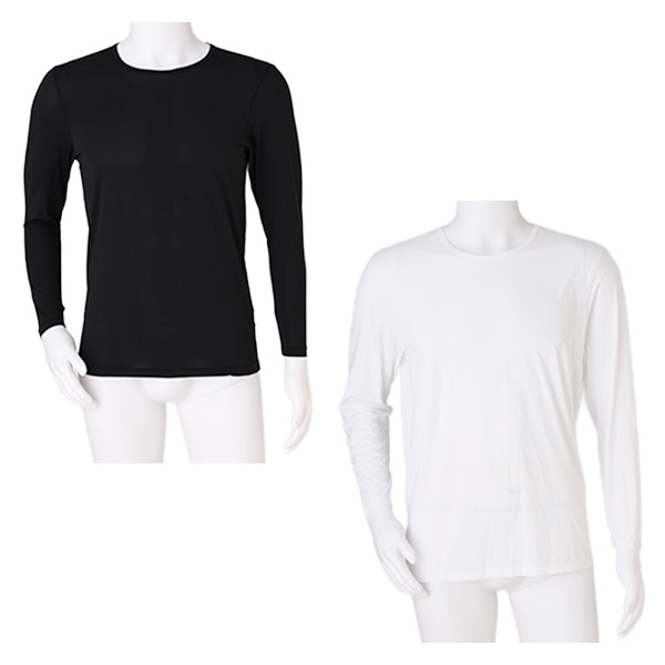 冷えとろインナー 長袖クルーネック