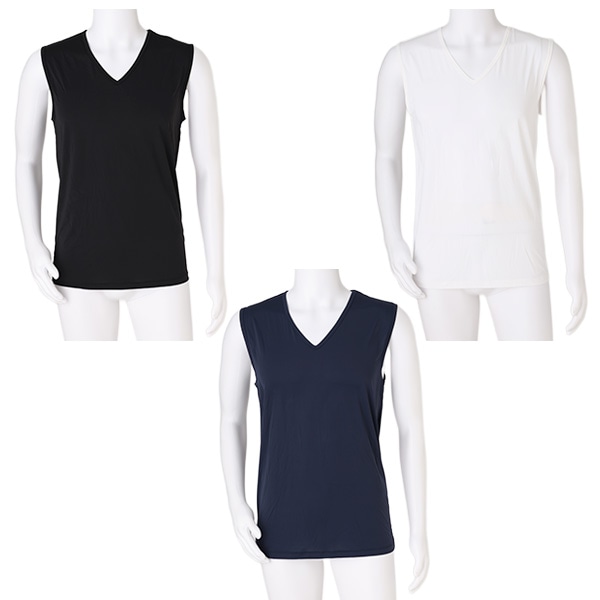 冷えとろインナー スリーブレスVネック