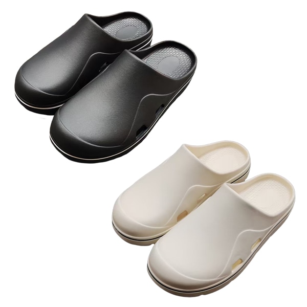 足をいたわる快適厚底サンダル　サボタイプ