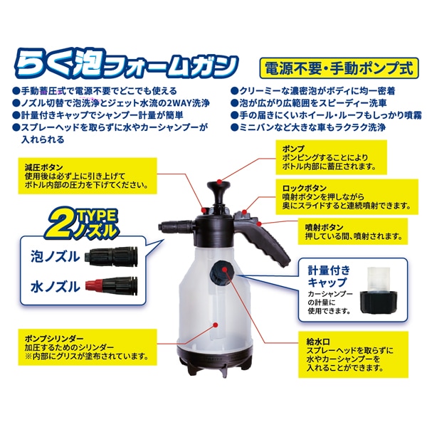 らく泡フォームガン
